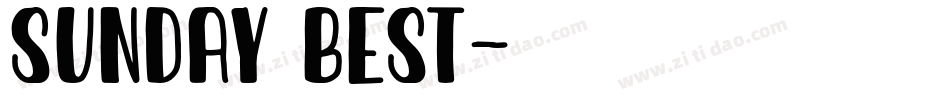 Sunday Best字体转换
